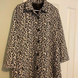 Ali Miles XL Leopard print swing jacket